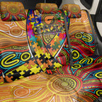 Autism Awareness Australia GWS Giants Back Car Seat Cover Aboriginal Indigenous Art