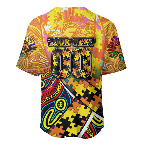Autism Awareness Australia GWS Giants Baseball Jersey Aboriginal Indigenous Art