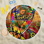 Autism Awareness Australia GWS Giants Beach Blanket Aboriginal Indigenous Art