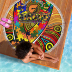 Autism Awareness Australia GWS Giants Beach Blanket Aboriginal Indigenous Art