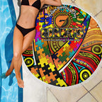 Autism Awareness Australia GWS Giants Beach Blanket Aboriginal Indigenous Art