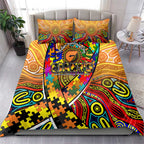 Autism Awareness Australia GWS Giants Bedding Set Aboriginal Indigenous Art