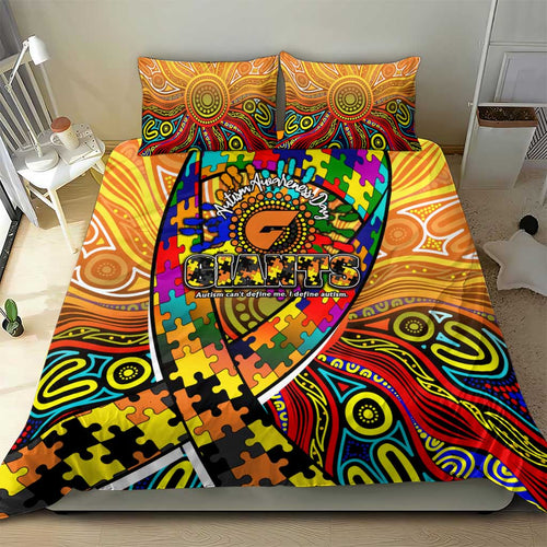 Autism Awareness Australia GWS Giants Bedding Set Aboriginal Indigenous Art