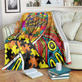 Autism Awareness Australia GWS Giants Blanket Aboriginal Indigenous Art