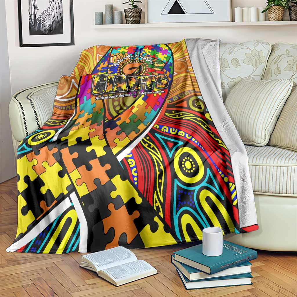 Autism Awareness Australia GWS Giants Blanket Aboriginal Indigenous Art