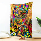 Autism Awareness Australia GWS Giants Blanket Aboriginal Indigenous Art