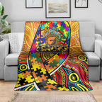 Autism Awareness Australia GWS Giants Blanket Aboriginal Indigenous Art