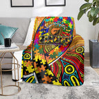 Autism Awareness Australia GWS Giants Blanket Aboriginal Indigenous Art