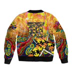 Autism Awareness Australia GWS Giants Bomber Jacket Aboriginal Indigenous Art