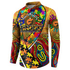 Autism Awareness Australia GWS Giants Button Sweatshirt Aboriginal Indigenous Art