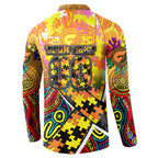 Autism Awareness Australia GWS Giants Button Sweatshirt Aboriginal Indigenous Art