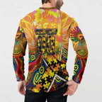 Autism Awareness Australia GWS Giants Button Sweatshirt Aboriginal Indigenous Art