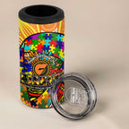 Autism Awareness Australia GWS Giants 4 in 1 Can Cooler Tumbler Aboriginal Indigenous Art