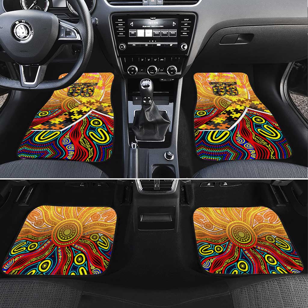 Autism Awareness Australia GWS Giants Car Mats Aboriginal Indigenous Art