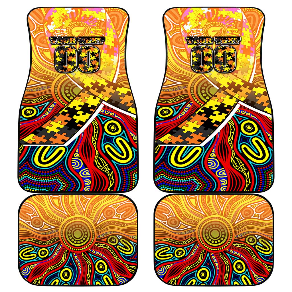 Autism Awareness Australia GWS Giants Car Mats Aboriginal Indigenous Art