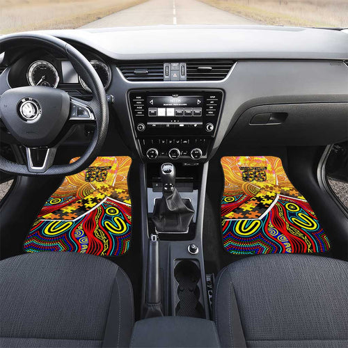Autism Awareness Australia GWS Giants Car Mats Aboriginal Indigenous Art