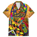 Autism Awareness Australia GWS Giants Family Matching Mermaid Dress and Hawaiian Shirt Aboriginal Indigenous Art