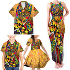 Autism Awareness Australia GWS Giants Family Matching Tank Maxi Dress and Hawaiian Shirt Aboriginal Indigenous Art
