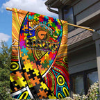 Autism Awareness Australia GWS Giants Garden Flag Aboriginal Indigenous Art