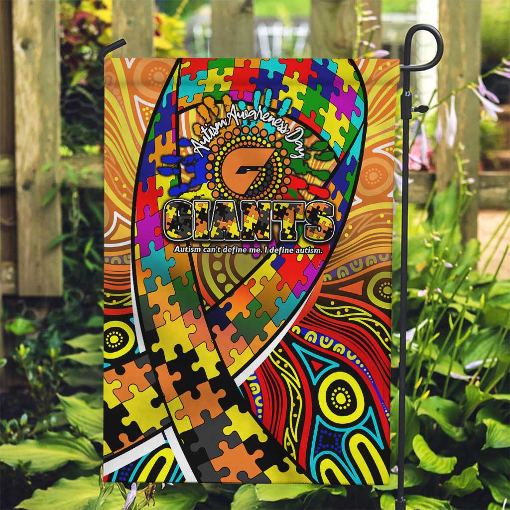 Autism Awareness Australia GWS Giants Garden Flag Aboriginal Indigenous Art