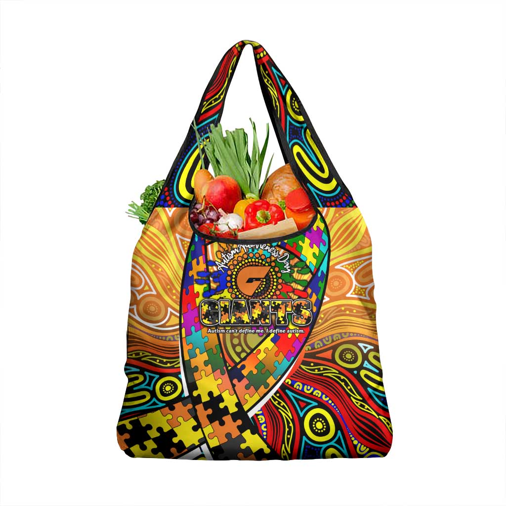 Autism Awareness Australia GWS Giants Grocery Bag Aboriginal Indigenous Art