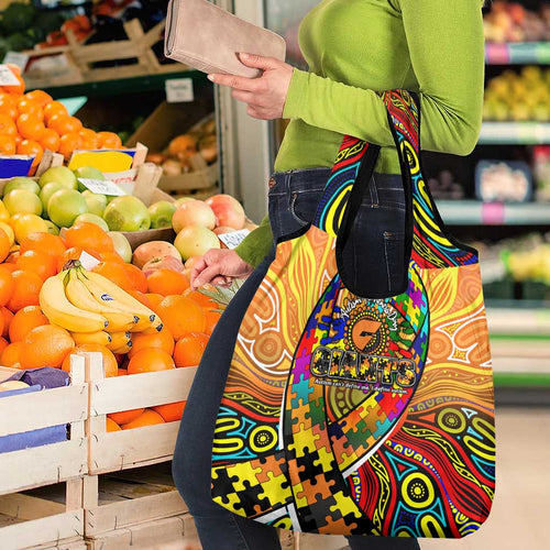Autism Awareness Australia GWS Giants Grocery Bag Aboriginal Indigenous Art