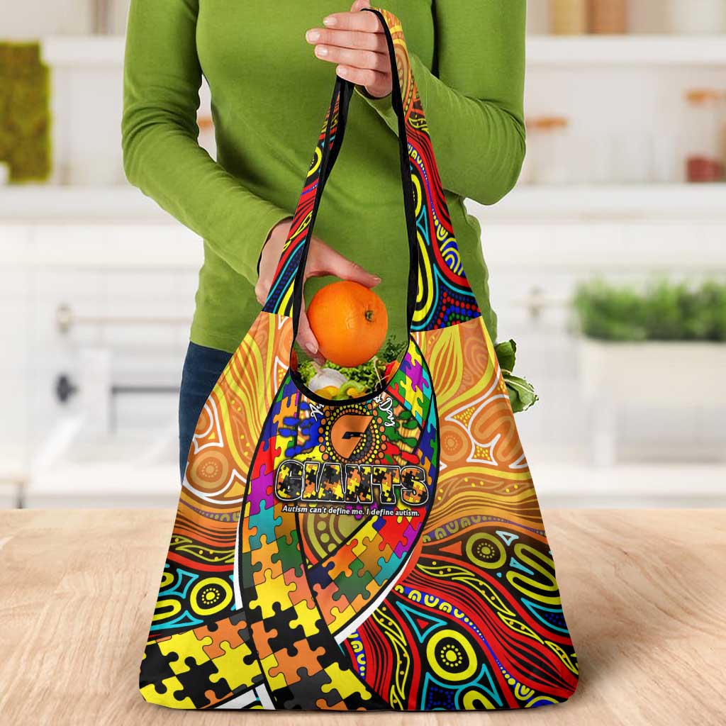 Autism Awareness Australia GWS Giants Grocery Bag Aboriginal Indigenous Art