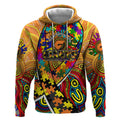 Autism Awareness Australia GWS Giants Hoodie Aboriginal Indigenous Art