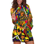 Autism Awareness Australia GWS Giants Hoodie Dress Aboriginal Indigenous Art