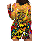Autism Awareness Australia GWS Giants Hoodie Dress Aboriginal Indigenous Art