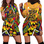 Autism Awareness Australia GWS Giants Hoodie Dress Aboriginal Indigenous Art