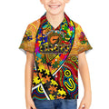 Autism Awareness Australia GWS Giants Kid Hawaiian Shirt Aboriginal Indigenous Art