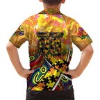 Autism Awareness Australia GWS Giants Kid Hawaiian Shirt Aboriginal Indigenous Art