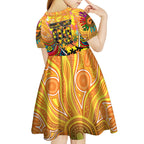 Autism Awareness Australia GWS Giants Kid Short Sleeve Dress Aboriginal Indigenous Art