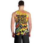 Autism Awareness Australia GWS Giants Men Tank Top Aboriginal Indigenous Art