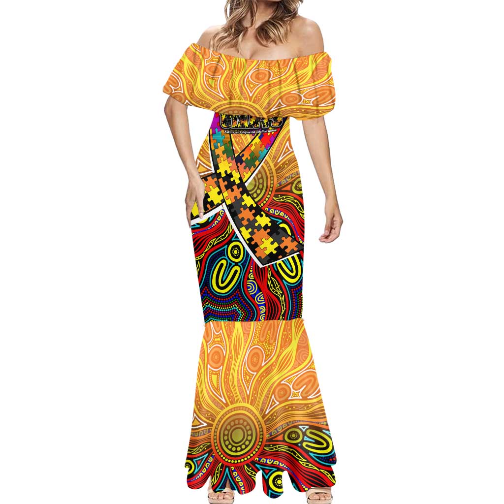 Autism Awareness Australia GWS Giants Mermaid Dress Aboriginal Indigenous Art