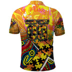 Autism Awareness Australia GWS Giants Polo Shirt Aboriginal Indigenous Art