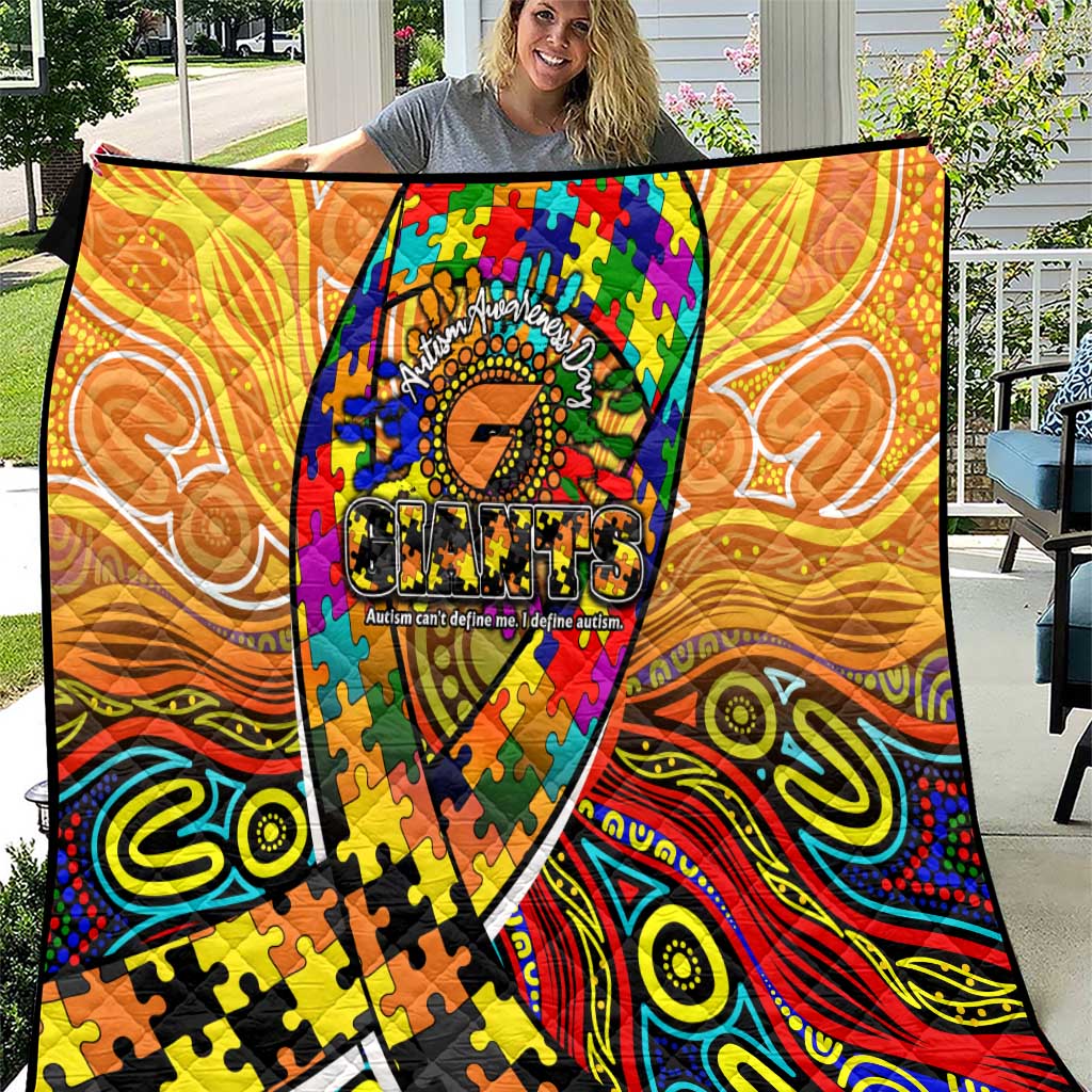 Autism Awareness Australia GWS Giants Quilt Aboriginal Indigenous Art