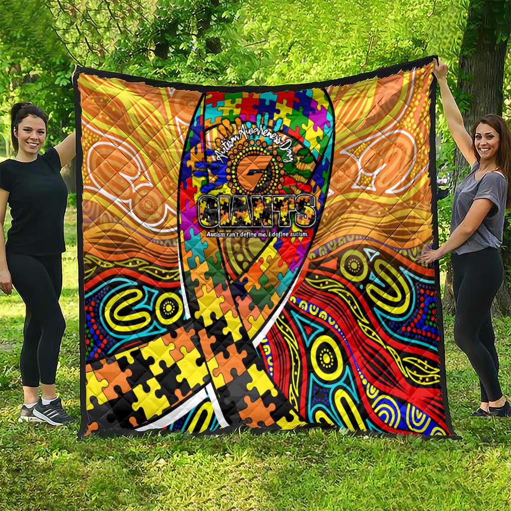 Autism Awareness Australia GWS Giants Quilt Aboriginal Indigenous Art
