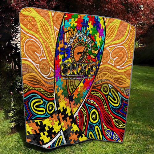 Autism Awareness Australia GWS Giants Quilt Aboriginal Indigenous Art