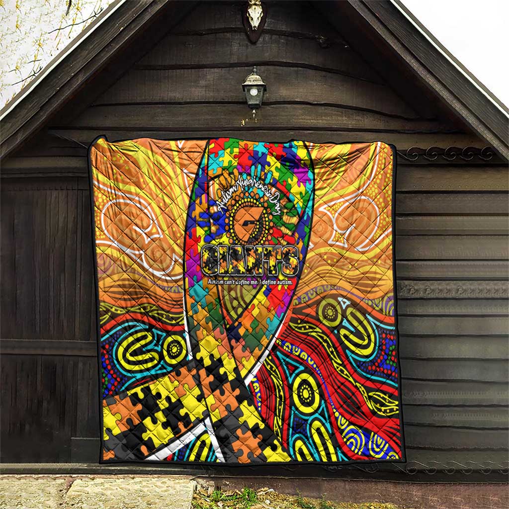 Autism Awareness Australia GWS Giants Quilt Aboriginal Indigenous Art
