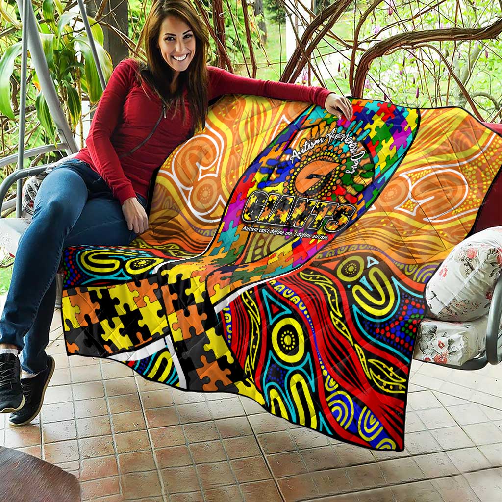 Autism Awareness Australia GWS Giants Quilt Aboriginal Indigenous Art