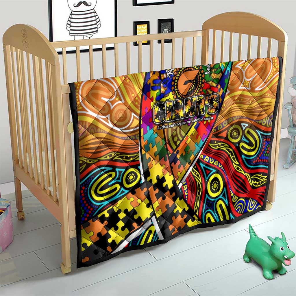 Autism Awareness Australia GWS Giants Quilt Aboriginal Indigenous Art