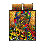 Autism Awareness Australia GWS Giants Quilt Bed Set Aboriginal Indigenous Art