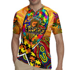 Autism Awareness Australia GWS Giants Rugby Jersey Aboriginal Indigenous Art