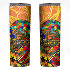 Autism Awareness Australia GWS Giants Skinny Tumbler Aboriginal Indigenous Art