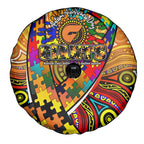 Autism Awareness Australia GWS Giants Spare Tire Cover Aboriginal Indigenous Art
