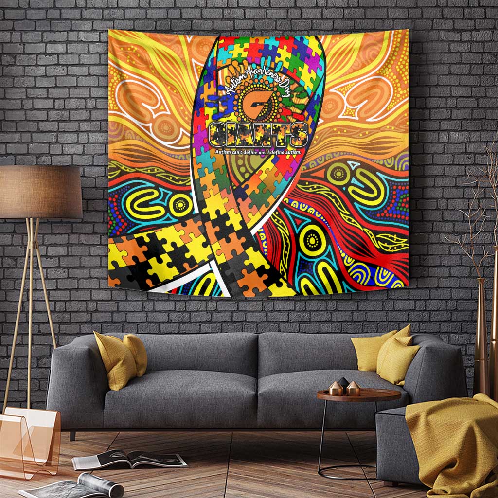 Autism Awareness Australia GWS Giants Tapestry Aboriginal Indigenous Art