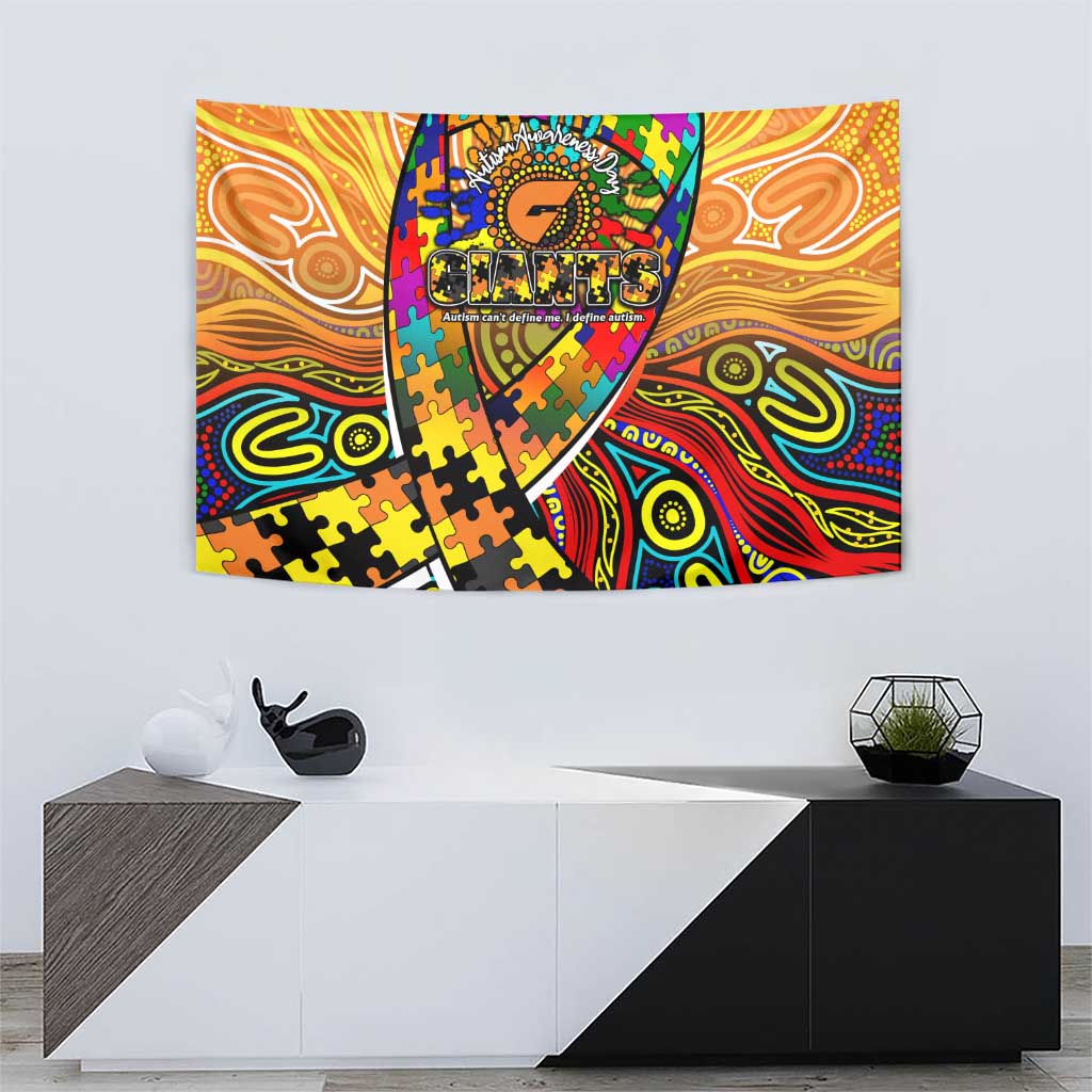 Autism Awareness Australia GWS Giants Tapestry Aboriginal Indigenous Art