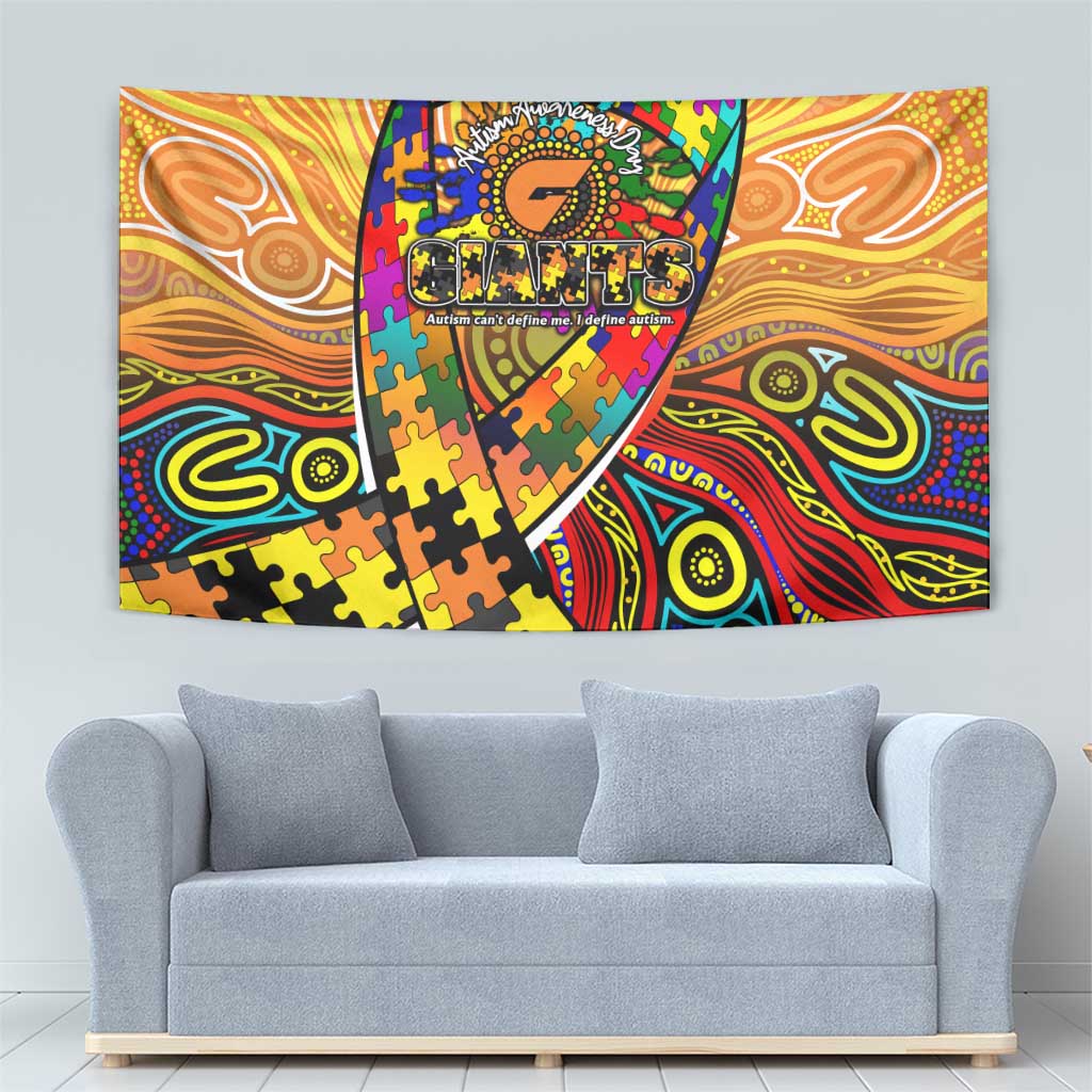 Autism Awareness Australia GWS Giants Tapestry Aboriginal Indigenous Art